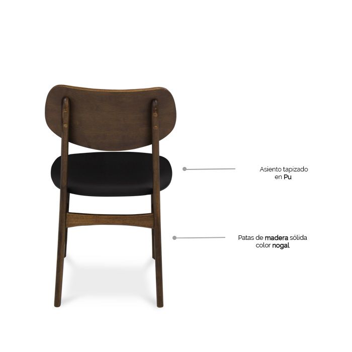 Silla de Comedor Nun - Ergonomik Silla de Comedor Tamarindo