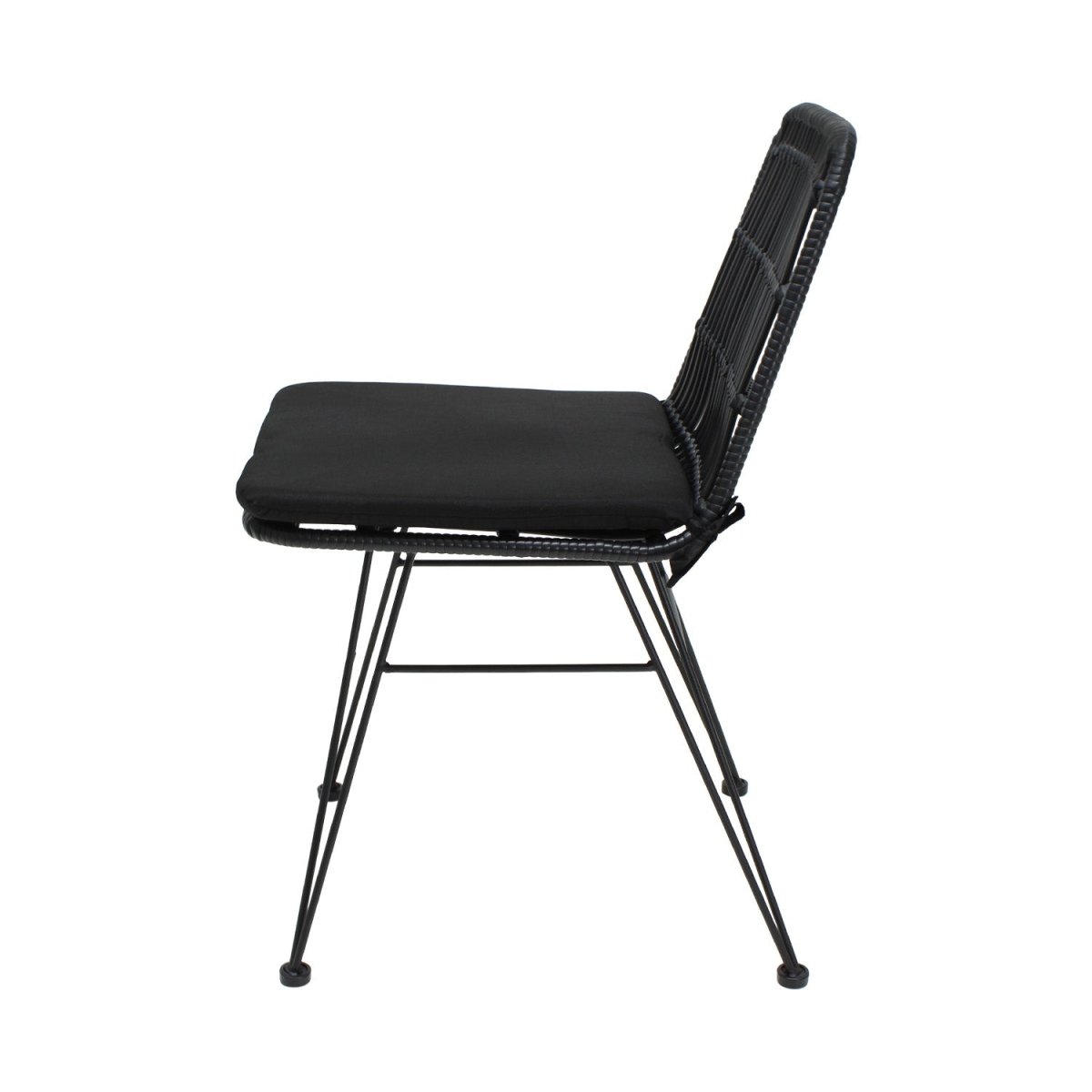 Silla De Exterior Guyana Negra - Ergonomik Mobiliario MBK