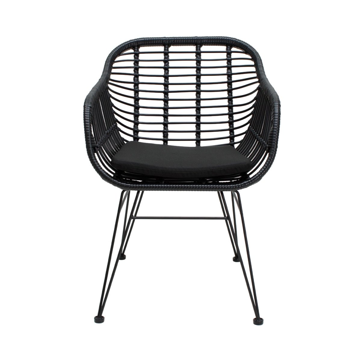 Silla De Exterior Tobago Negra - Ergonomik Mobiliario MBK