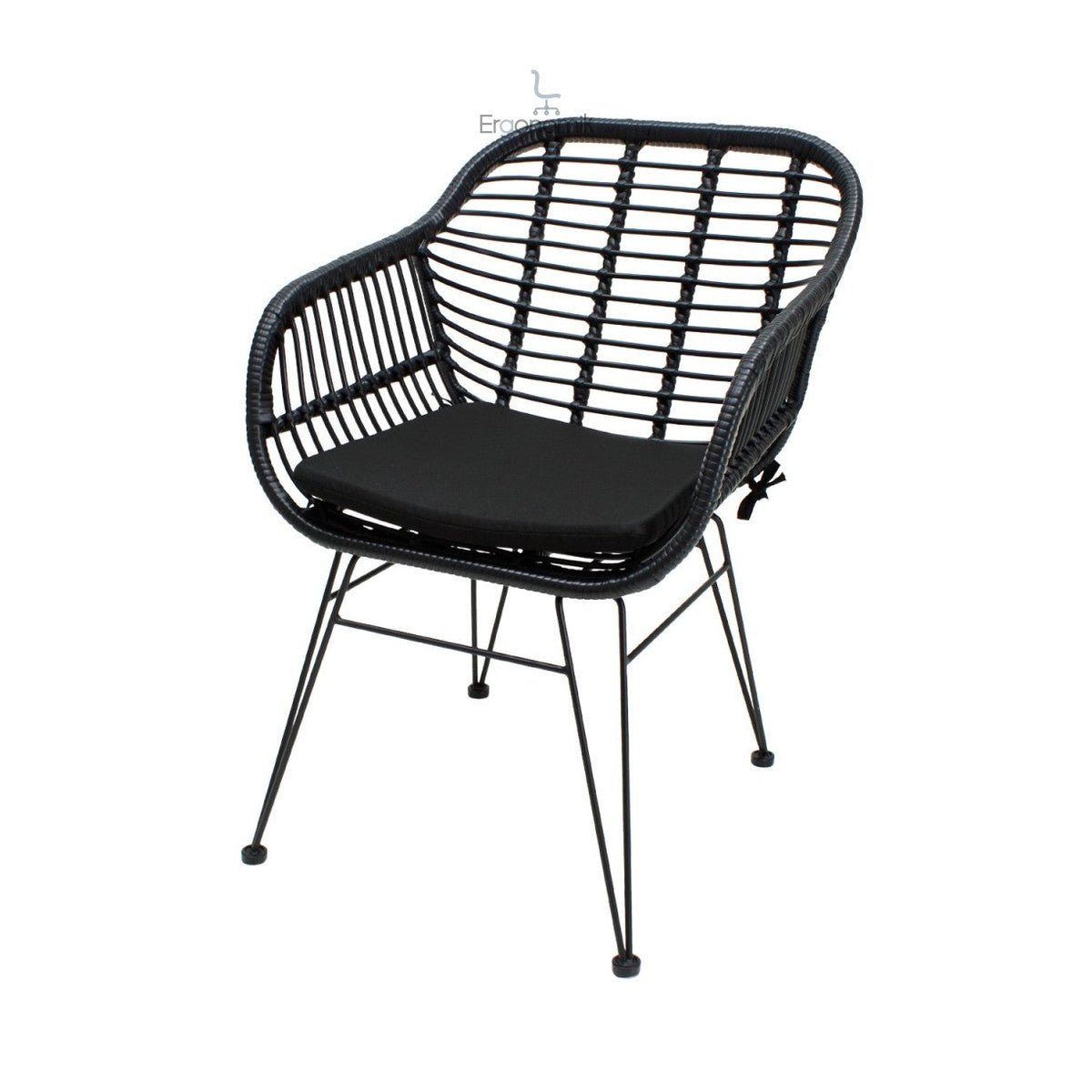 Silla De Exterior Tobago Negra - Ergonomik Mobiliario MBK