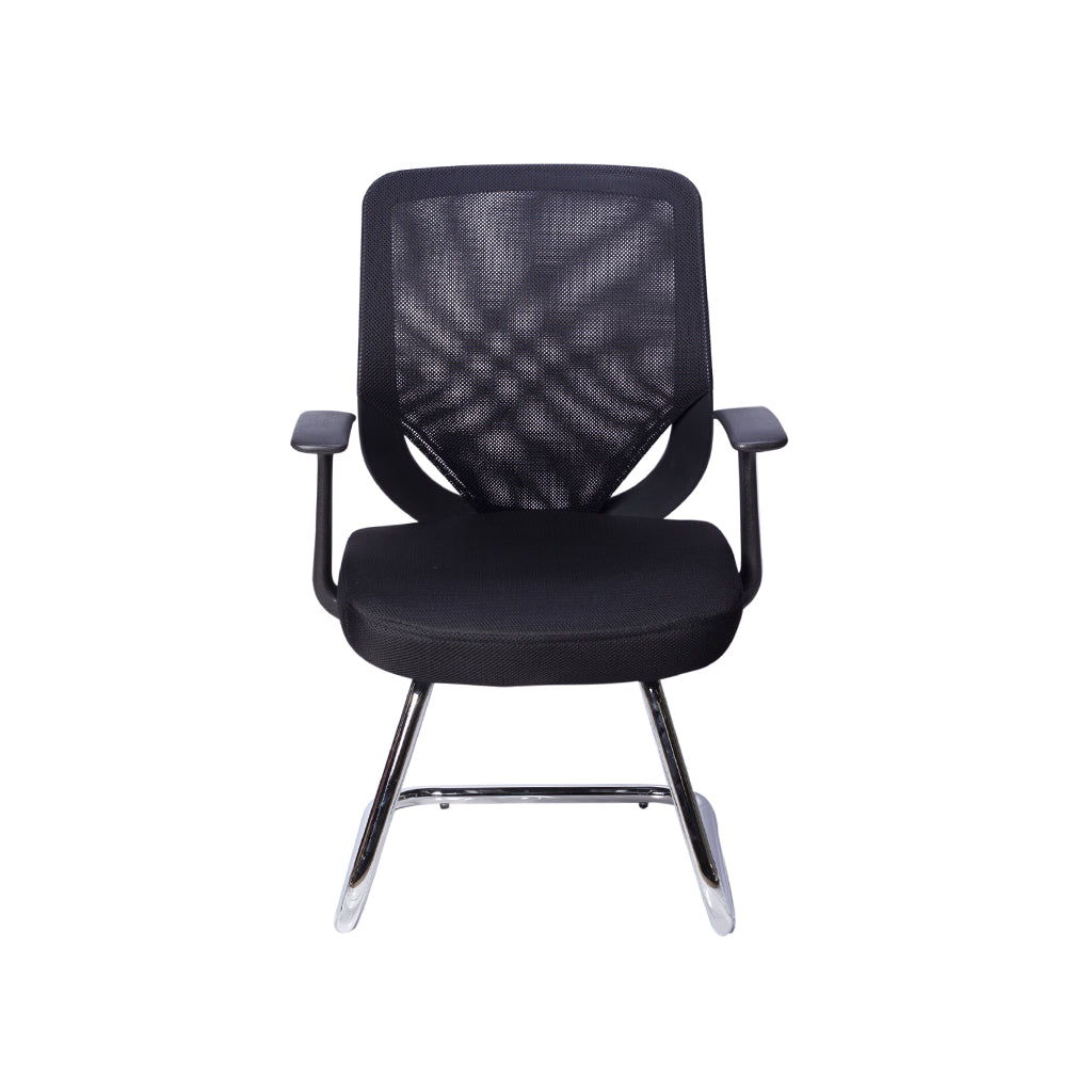 Vista lateral de la Silla de Visita 105 con diseño moderno