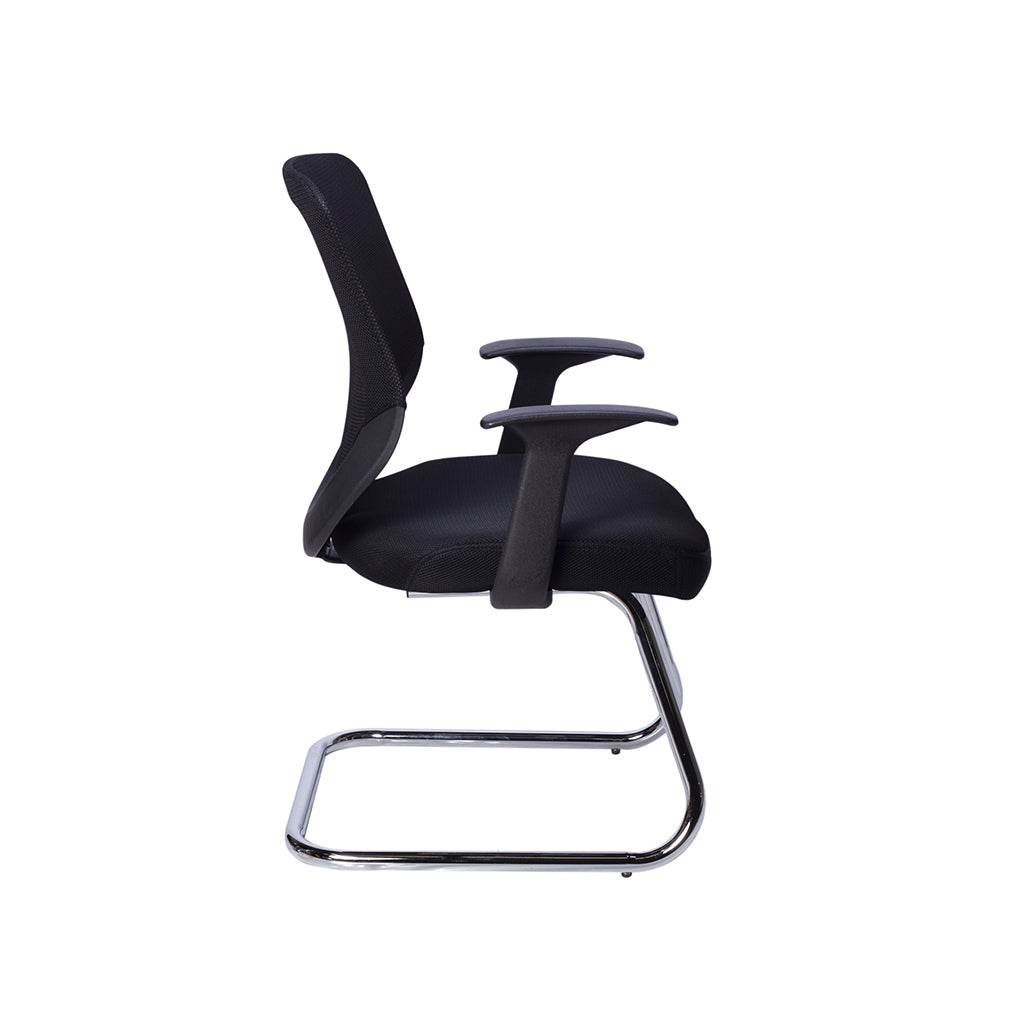 Detalle del respaldo ergonómico de la Silla de Visita 105