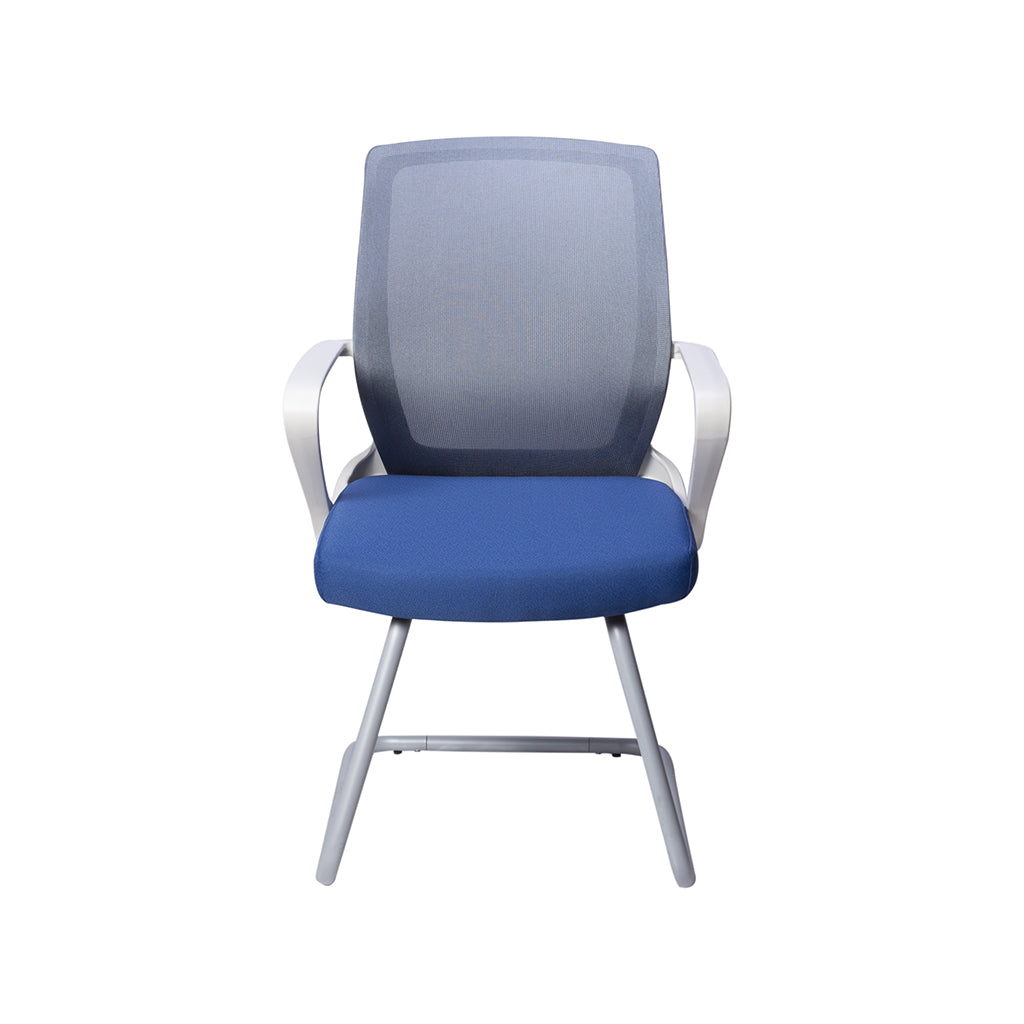 Vista lateral de la Silla de Visita 145BL con respaldo ergonómico