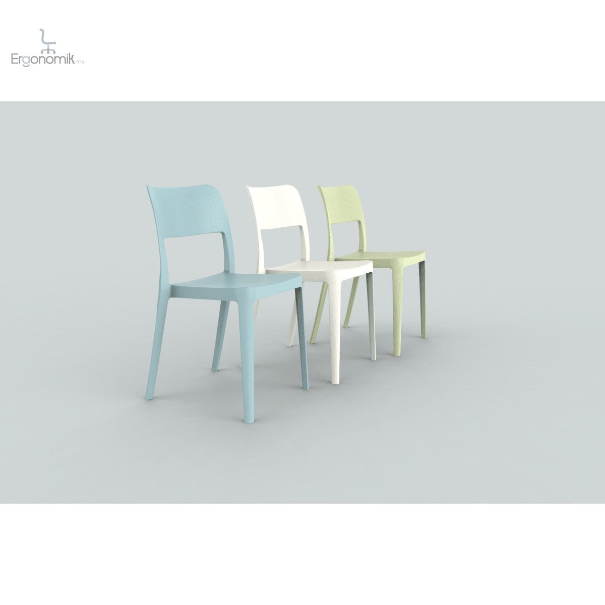 Silla de visita La Vie - 4 piezas - Ergonomik Silla de visita exterior OFFIHO