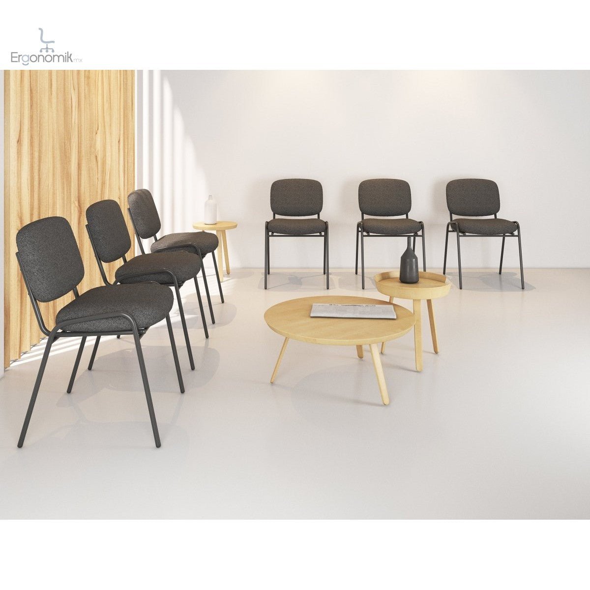 Silla Ecovisita (6 Piezas) - Ergonomik silla de visita OFFIHO