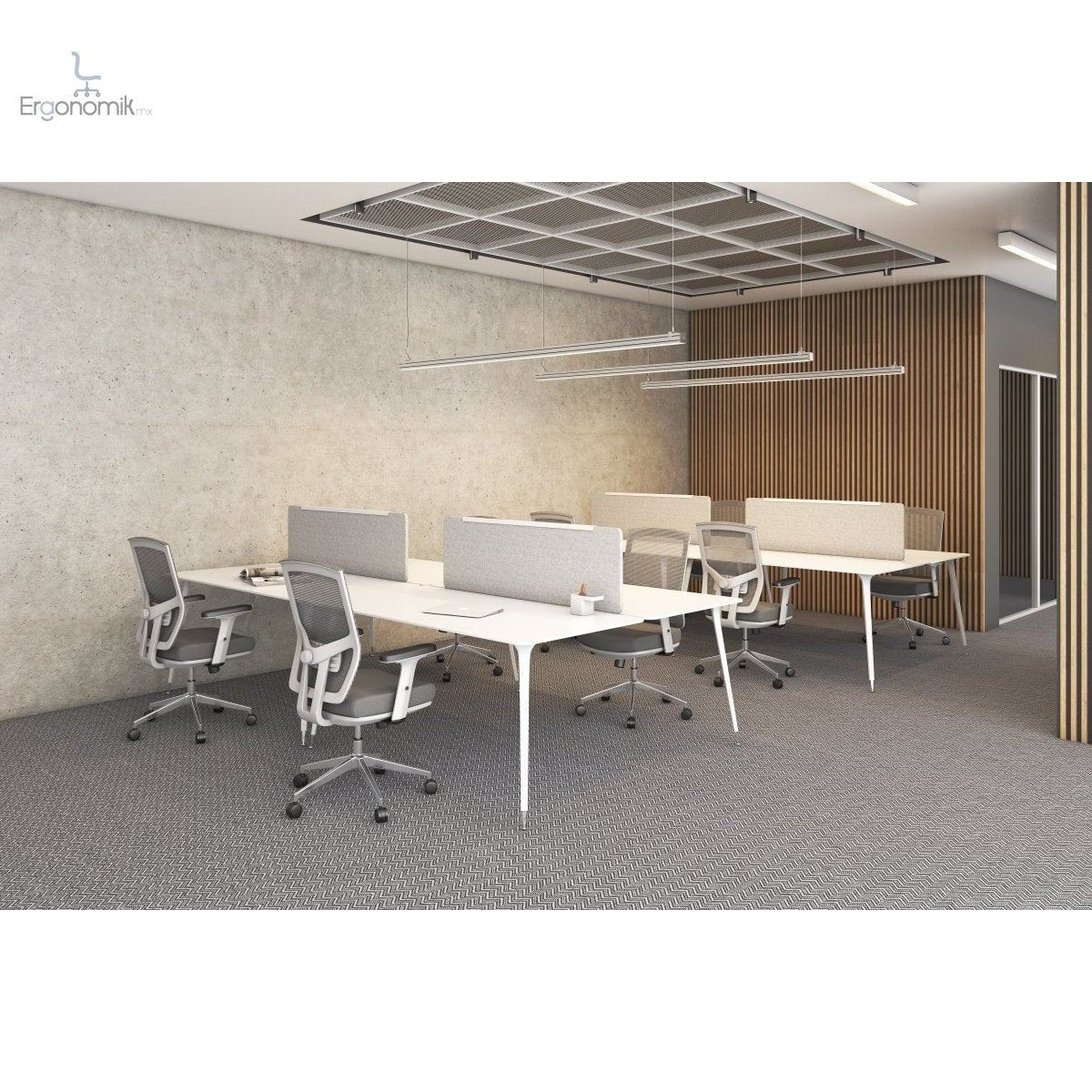 Silla Ejecutiva Aiko Gris - Ergonomik silla ergonomica OFFIHO