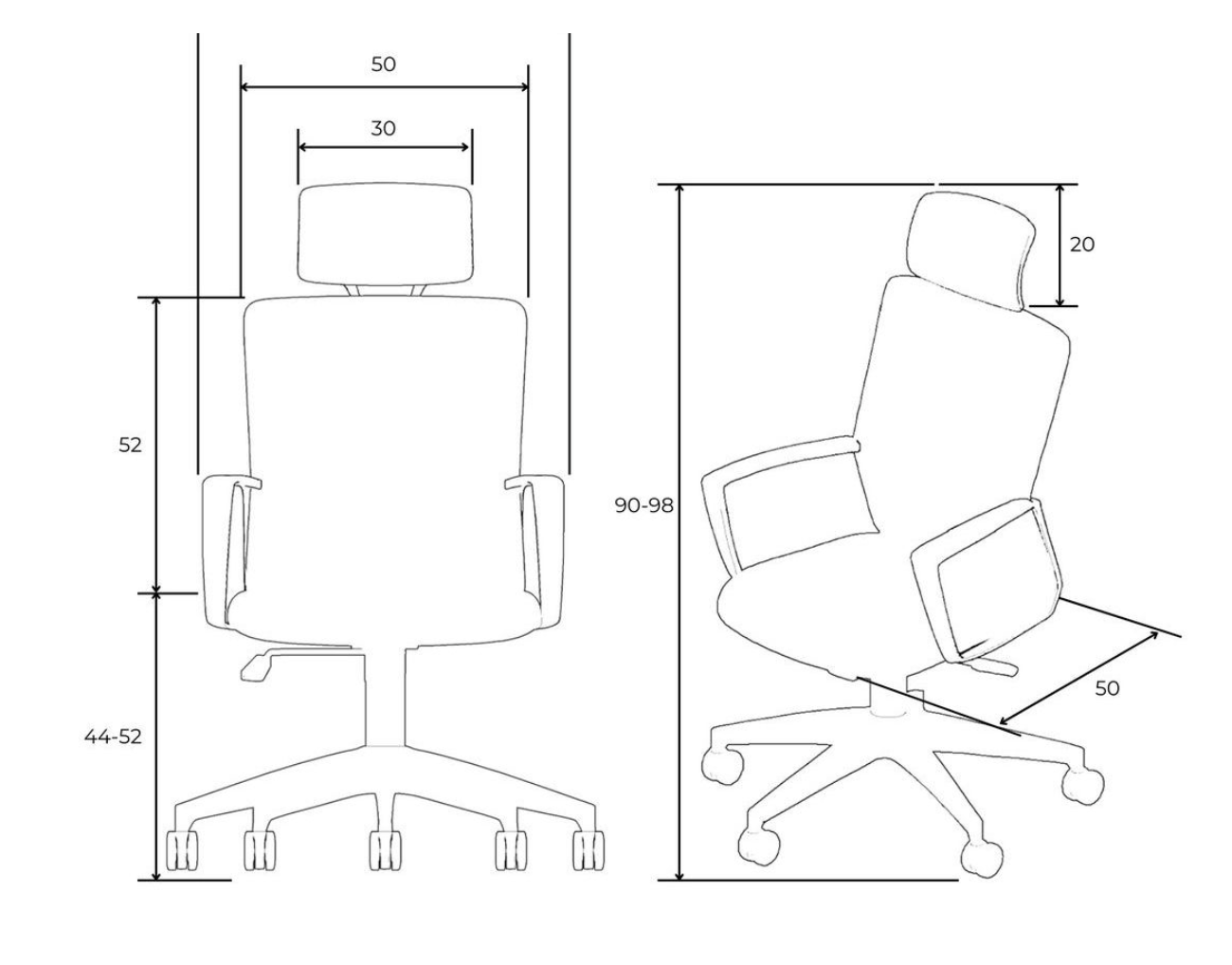 Silla Ejecutiva Play con soporte lumbar