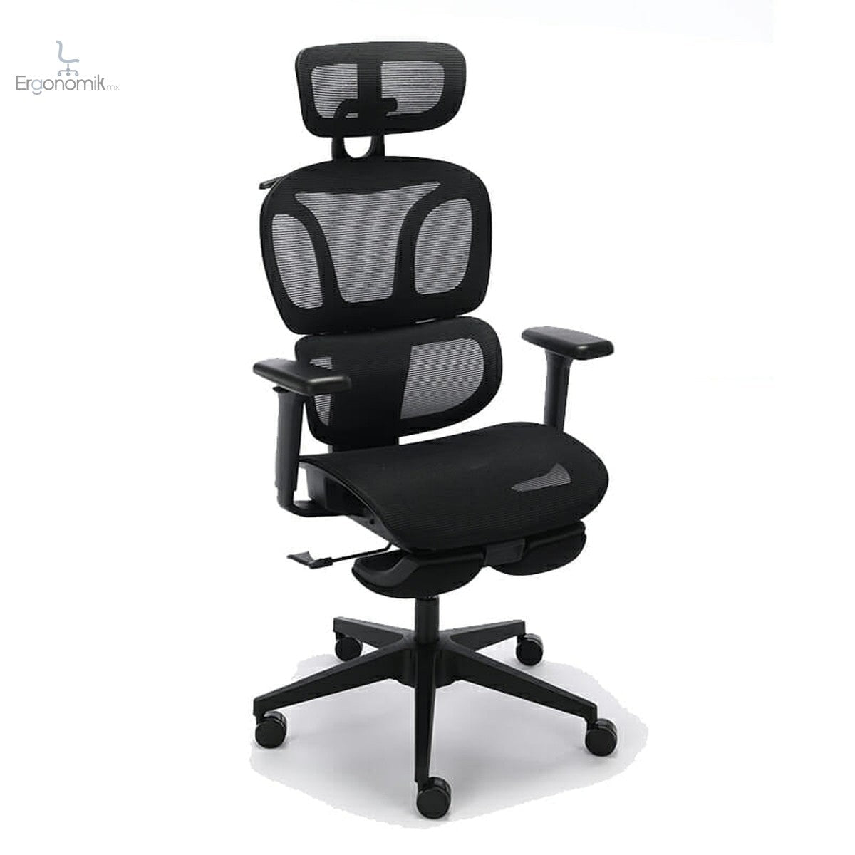 Silla Ejecutiva H10 Con Descansa Pies Y Brazos 3D Mesh Negro - Ergonomik silla ergonomica OFIK