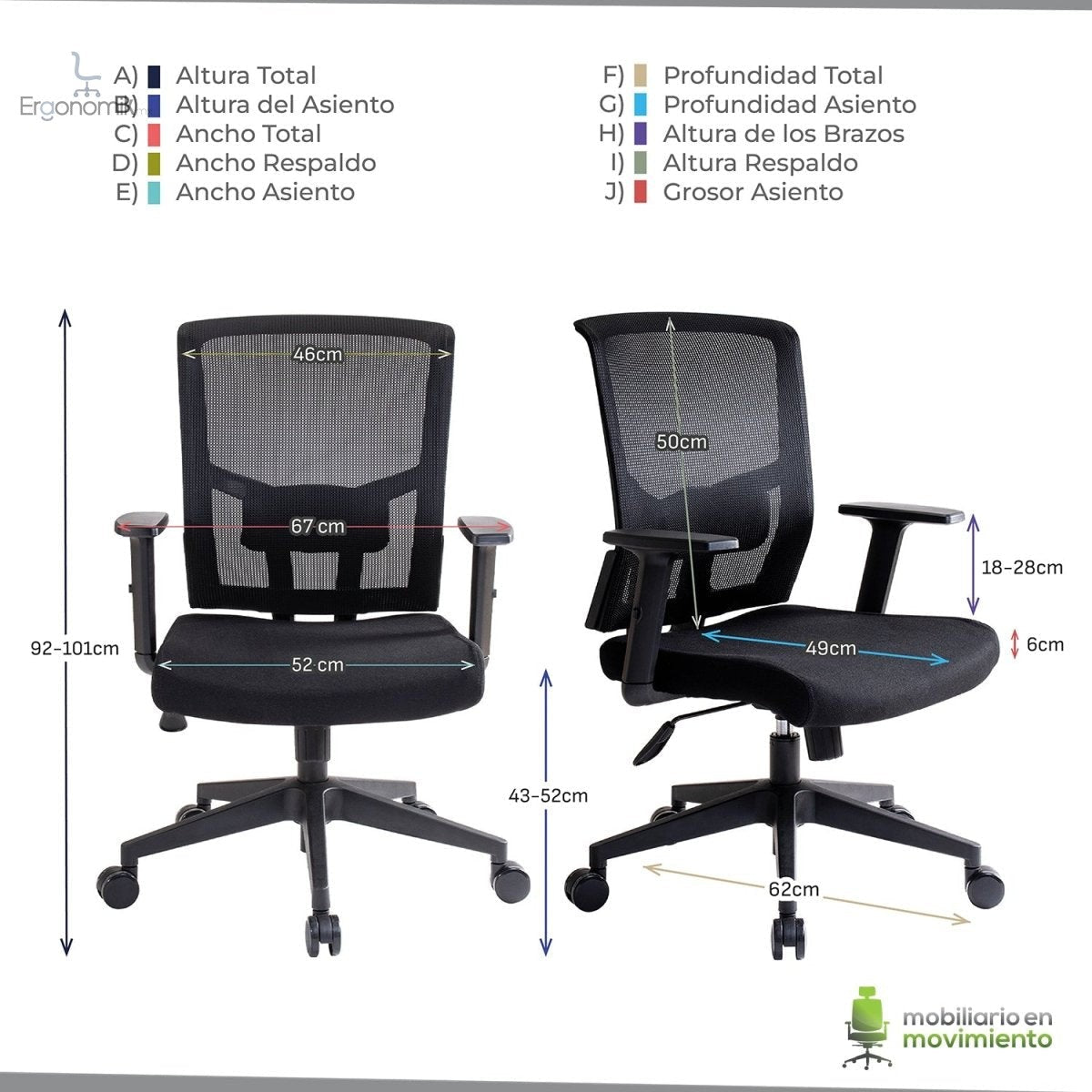Silla Ejecutiva Habana - Ergonomik silla ejecutiva MEM