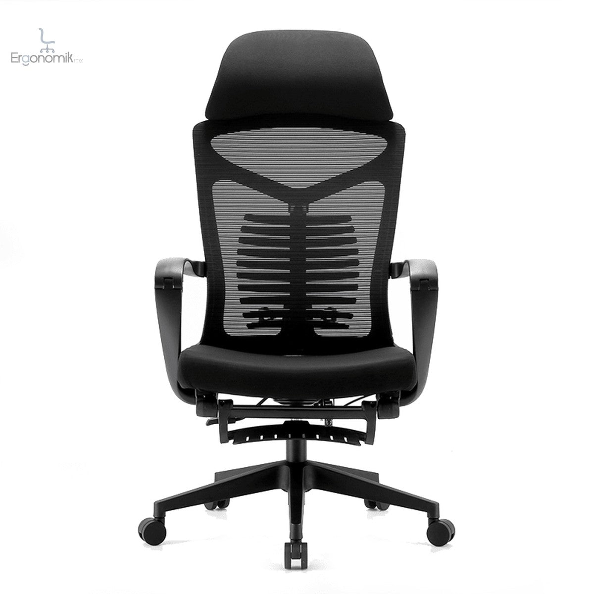 Silla Ejecutiva S81 Con Descansa Pies Color negro - Ergonomik silla ergonomica OFIK