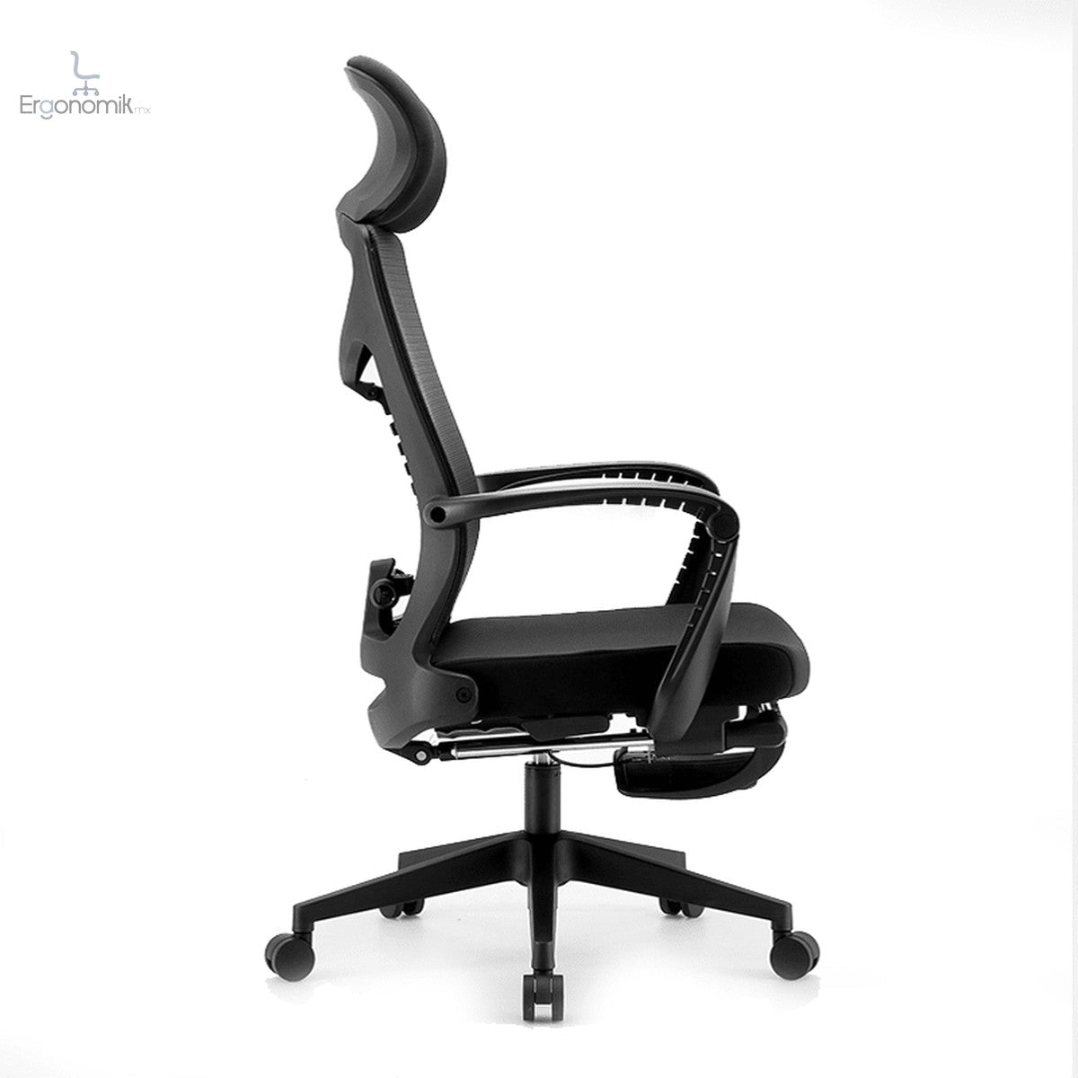 Silla Ejecutiva S81 Con Descansa Pies Color negro - Ergonomik silla ergonomica OFIK
