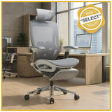 Silla Ejecutiva TH06 Mesh Gris y Descansapiés