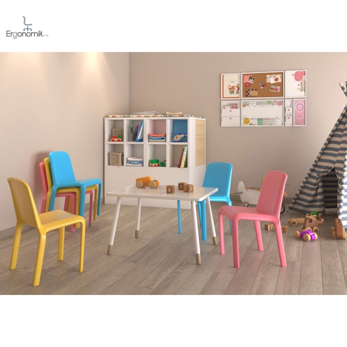 Silla Infantil Bimba (7 Piezas) - Ergonomik silla Infantil OFFIHO