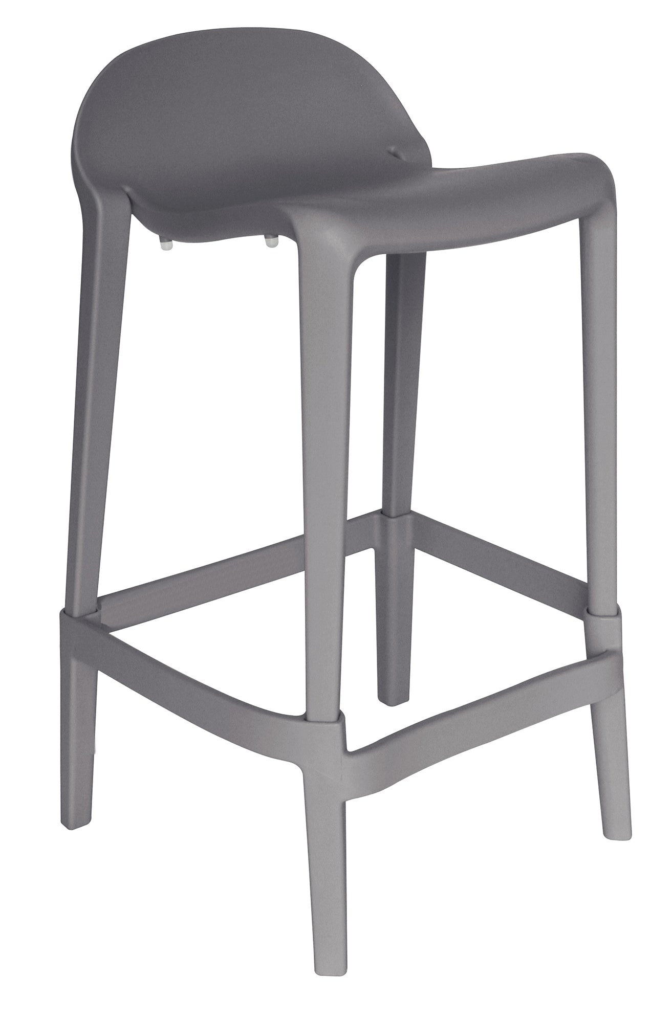 Vista frontal de la Silla Joyous Media 3 Piezas gris oscuro