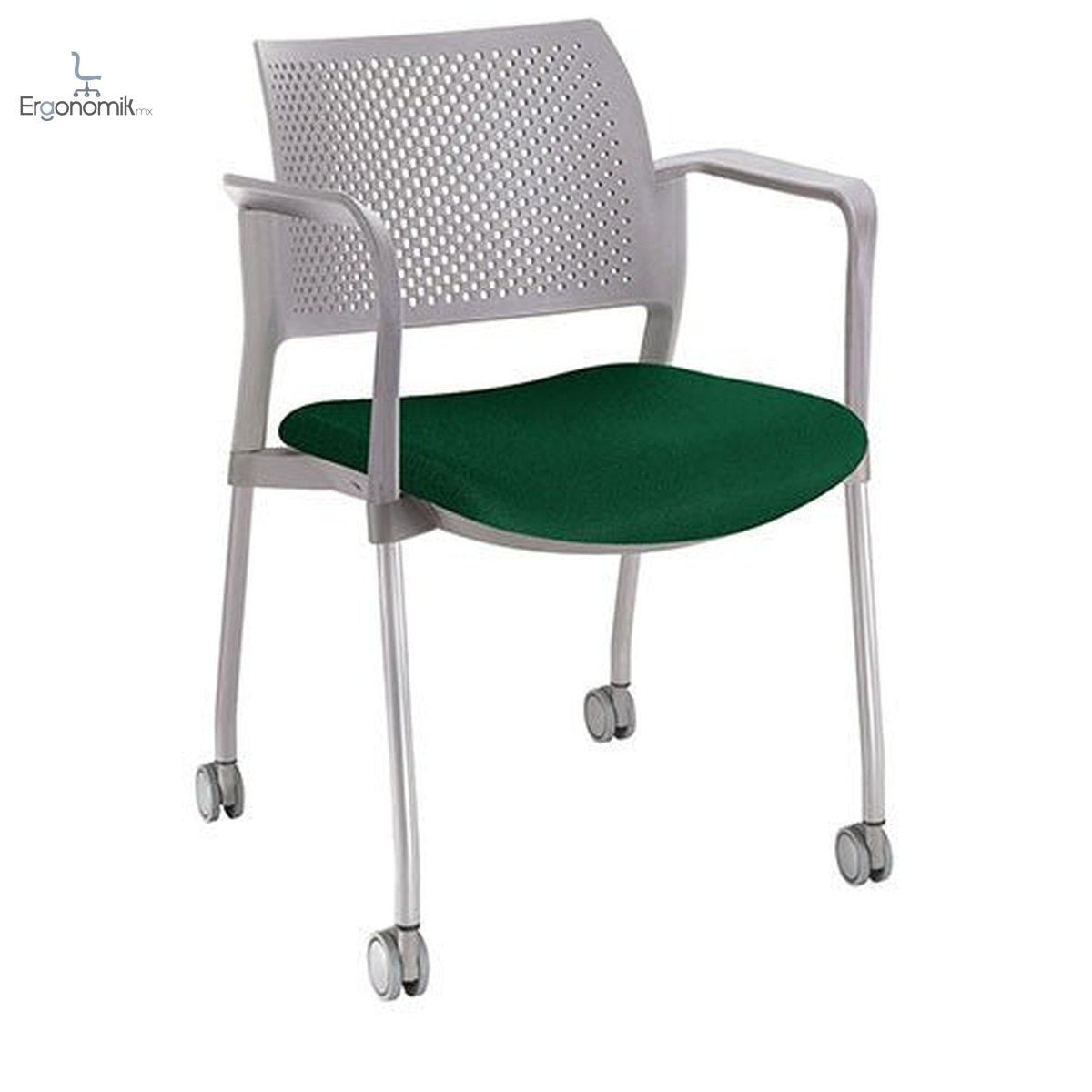 Silla Kyos Gris Semi Tapizadas - Ergonomik silla operativa OFFIHO
