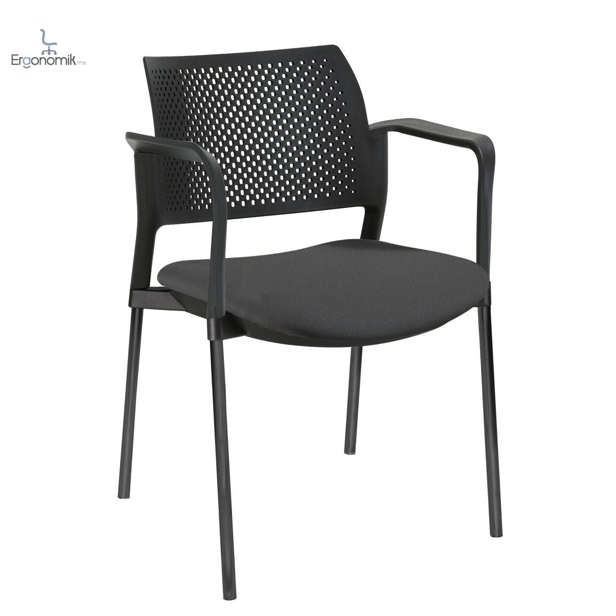 Silla Kyos Negro Semi Tapizadas - Ergonomik silla operativa OFFIHO