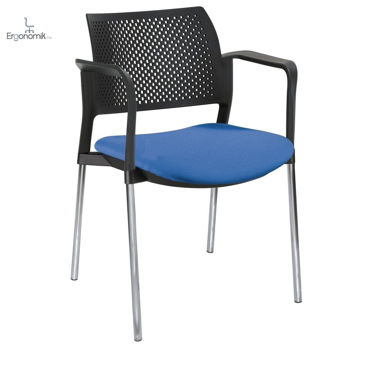 Silla Kyos Negro Semi Tapizadas - Ergonomik silla operativa OFFIHO