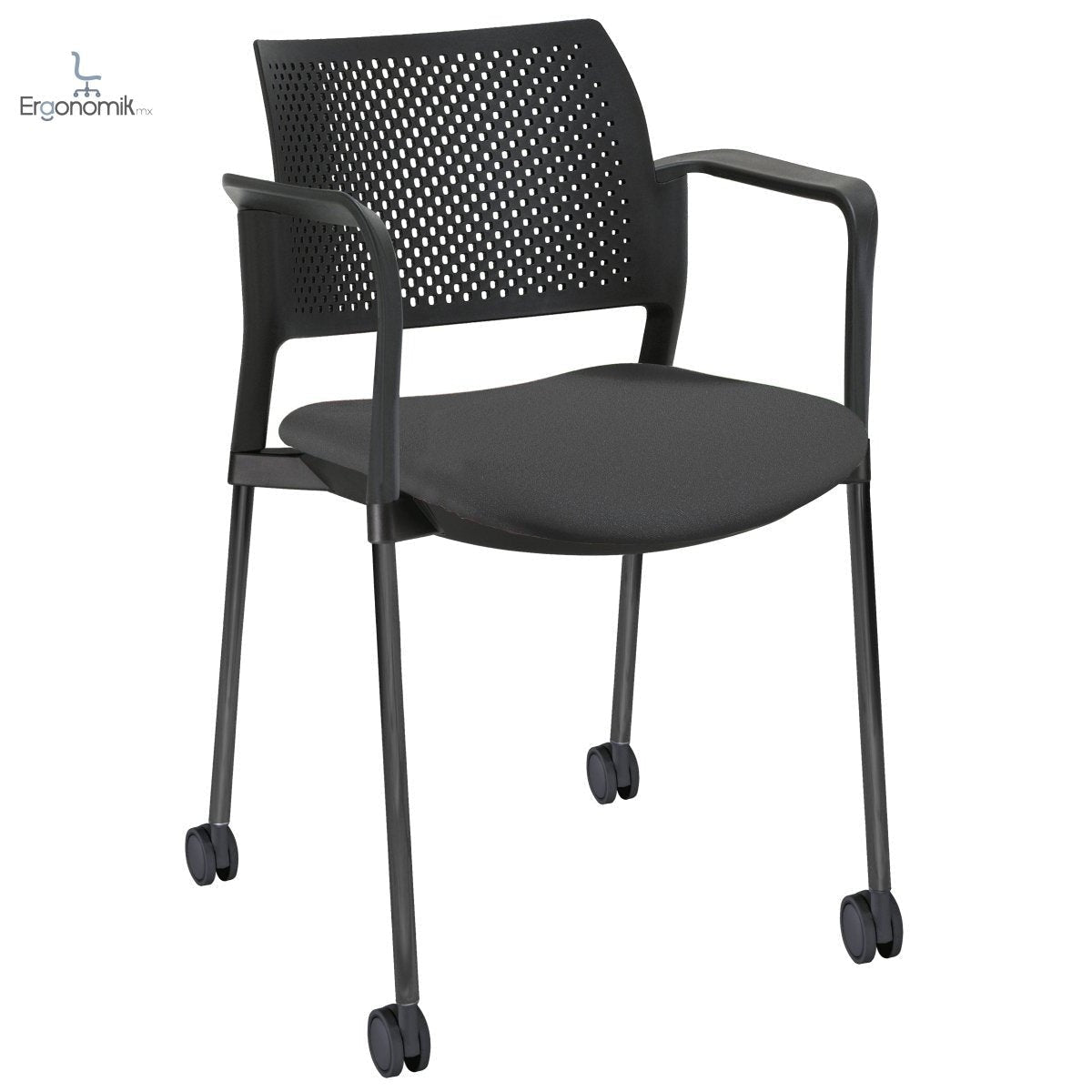 Silla Kyos Negro Semi Tapizadas - Ergonomik silla operativa OFFIHO