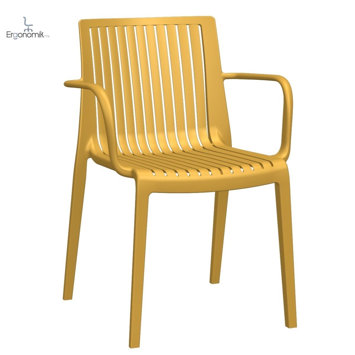 Silla Milos con Brazos - 3 piezas - Ergonomik silla de visita OFFIHO