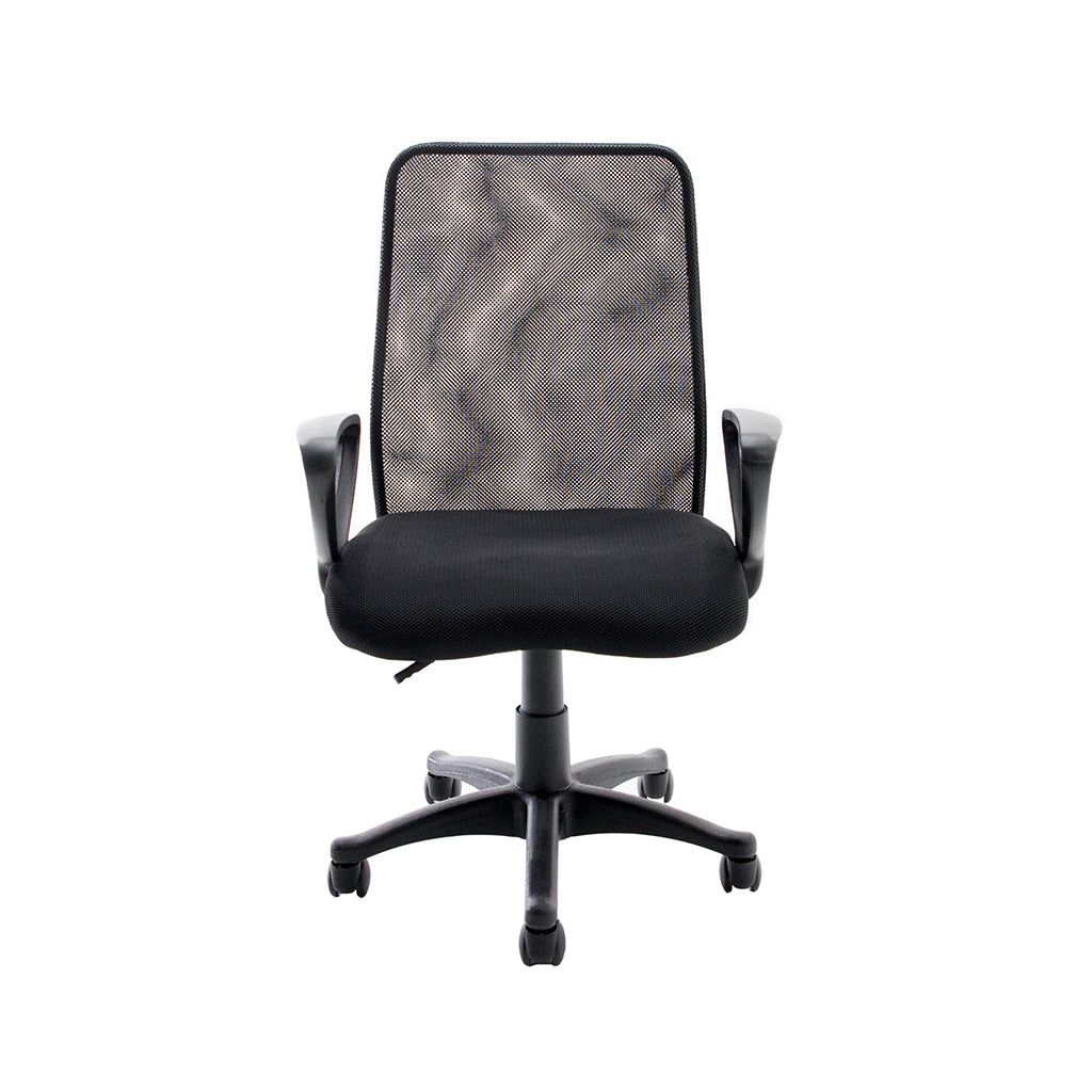 Vista lateral de la Silla Operativa 1100 con respaldo ergonómico