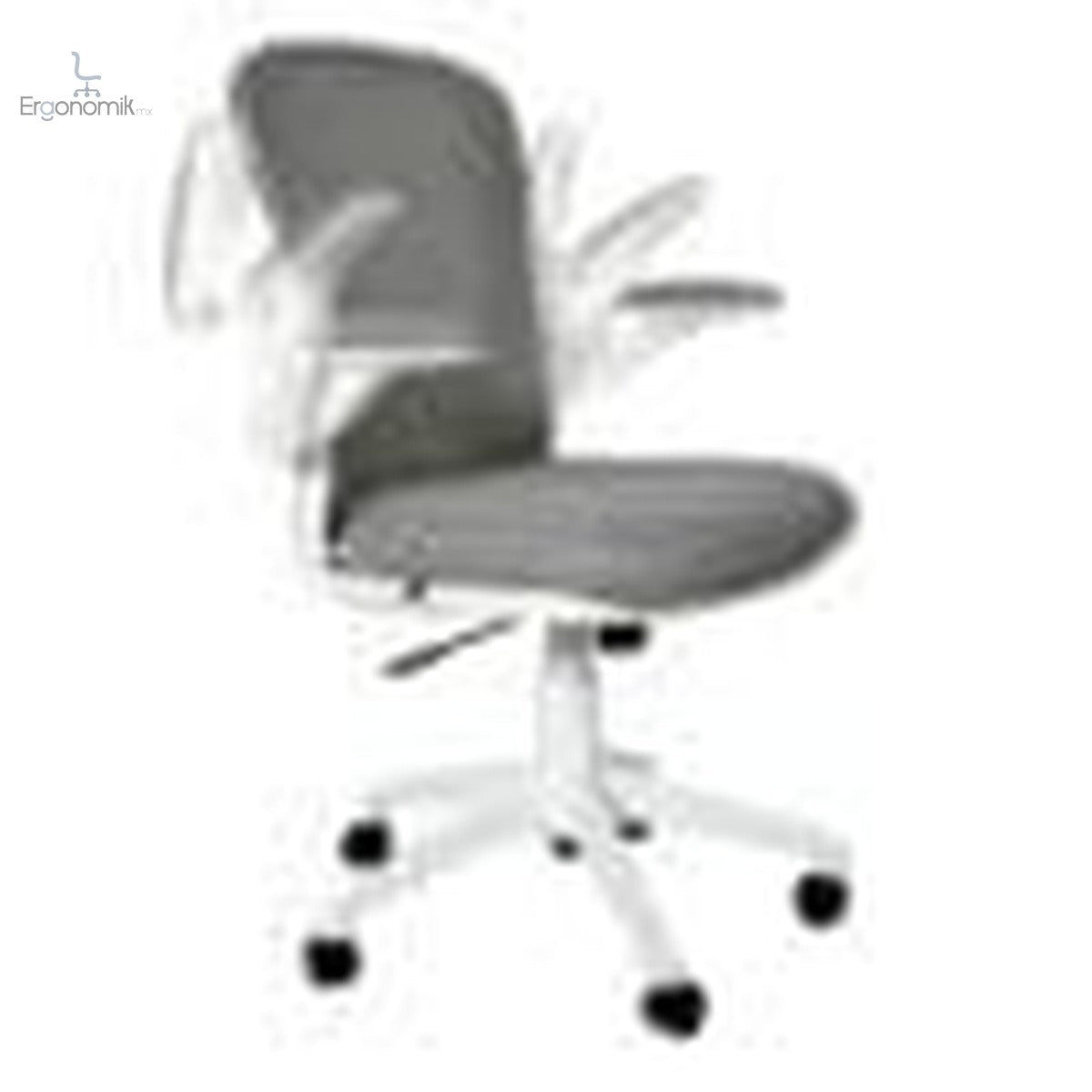 Silla Operativa De Brazo Abatible H6 Mesh Gris - Ergonomik silla ergonomica Ofik