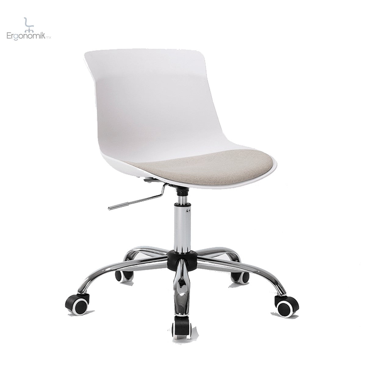 Silla Operativa Eames Acolchonada Blanco - Ergonomik silla de oficina Ofik