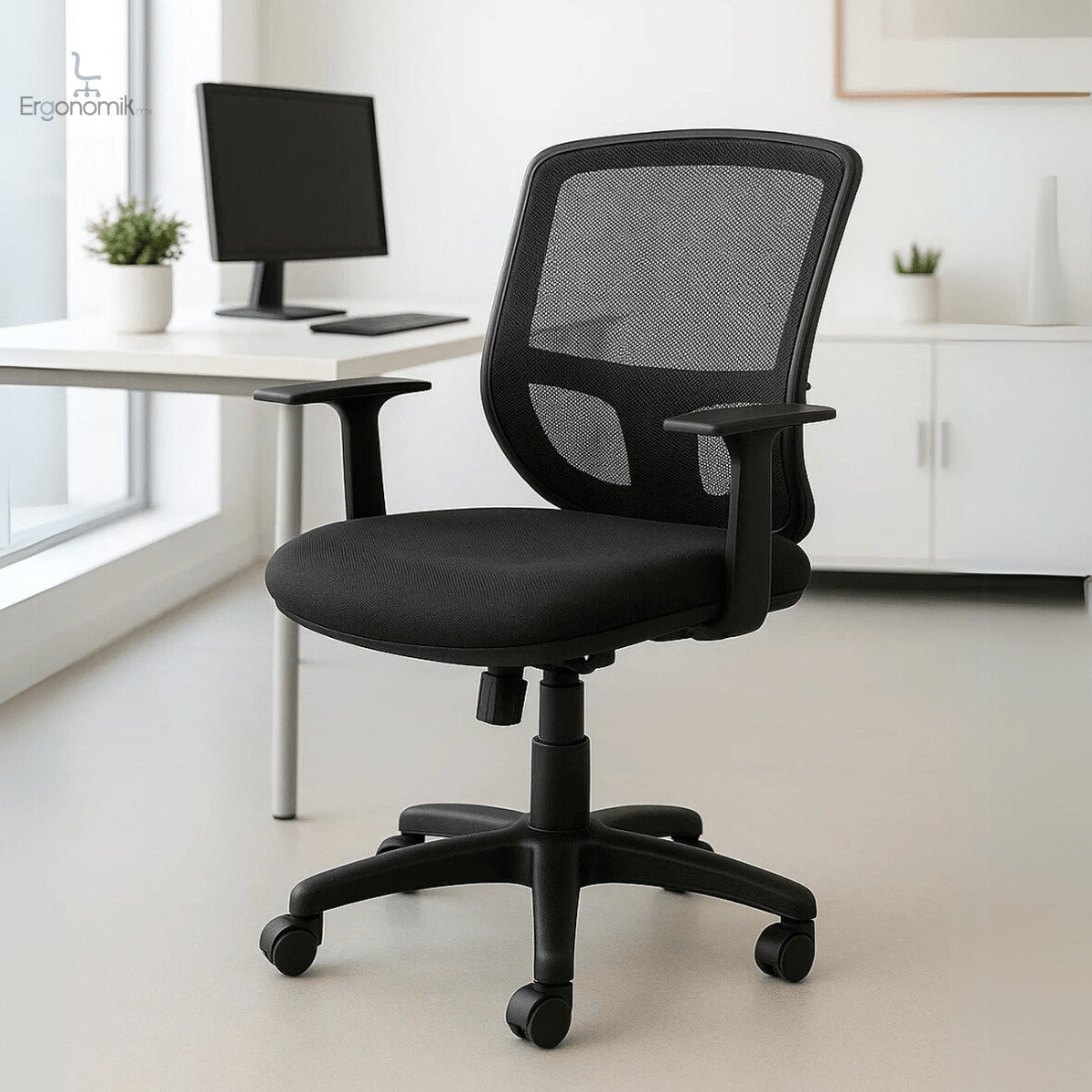 Silla Operativa Negro Mesh KB - 2 - Ergonomik silla ergonomica OFIK