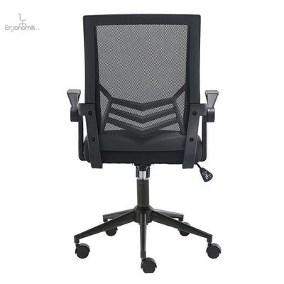 Silla Operativa Nitro Con Brazos Abatibles Mesh Y Asiento Negro - Ergonomik silla de oficina Ofik