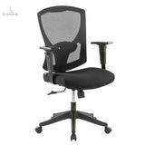 Silla Semi-Ejecutiva Modelo H5 Mesh y Tela Negra
