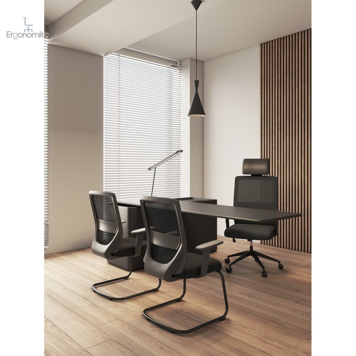 Silla Visita Bosse - 2 piezas - Ergonomik silla operativa OFFIHO