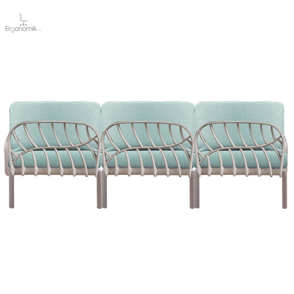 Sillón Laurel - 3 Personas - Ergonomik sofa OFFIHO