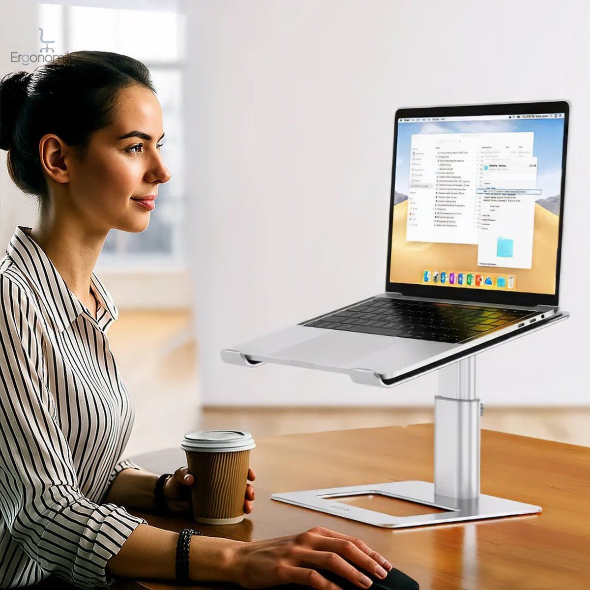 Soporte Elevador De Aluminio Para Laptop - Ergonomik Randu