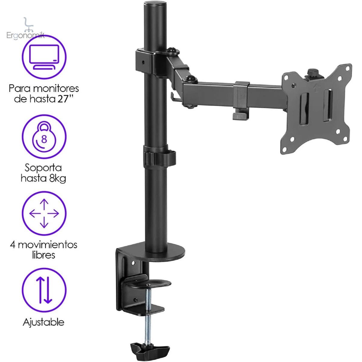 Soporte Esencial para Monitor - Ergonomik Soporte monitor Ergonomik