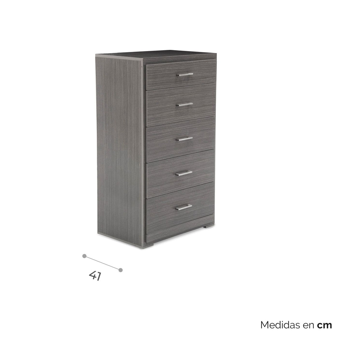 Cómoda Alta Yal Gris Claro