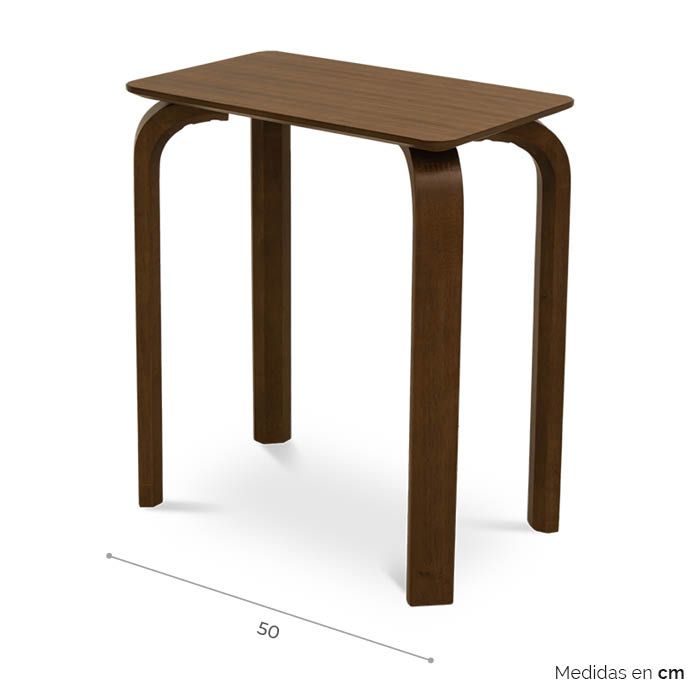 Mesa Lateral Roxu Nogal