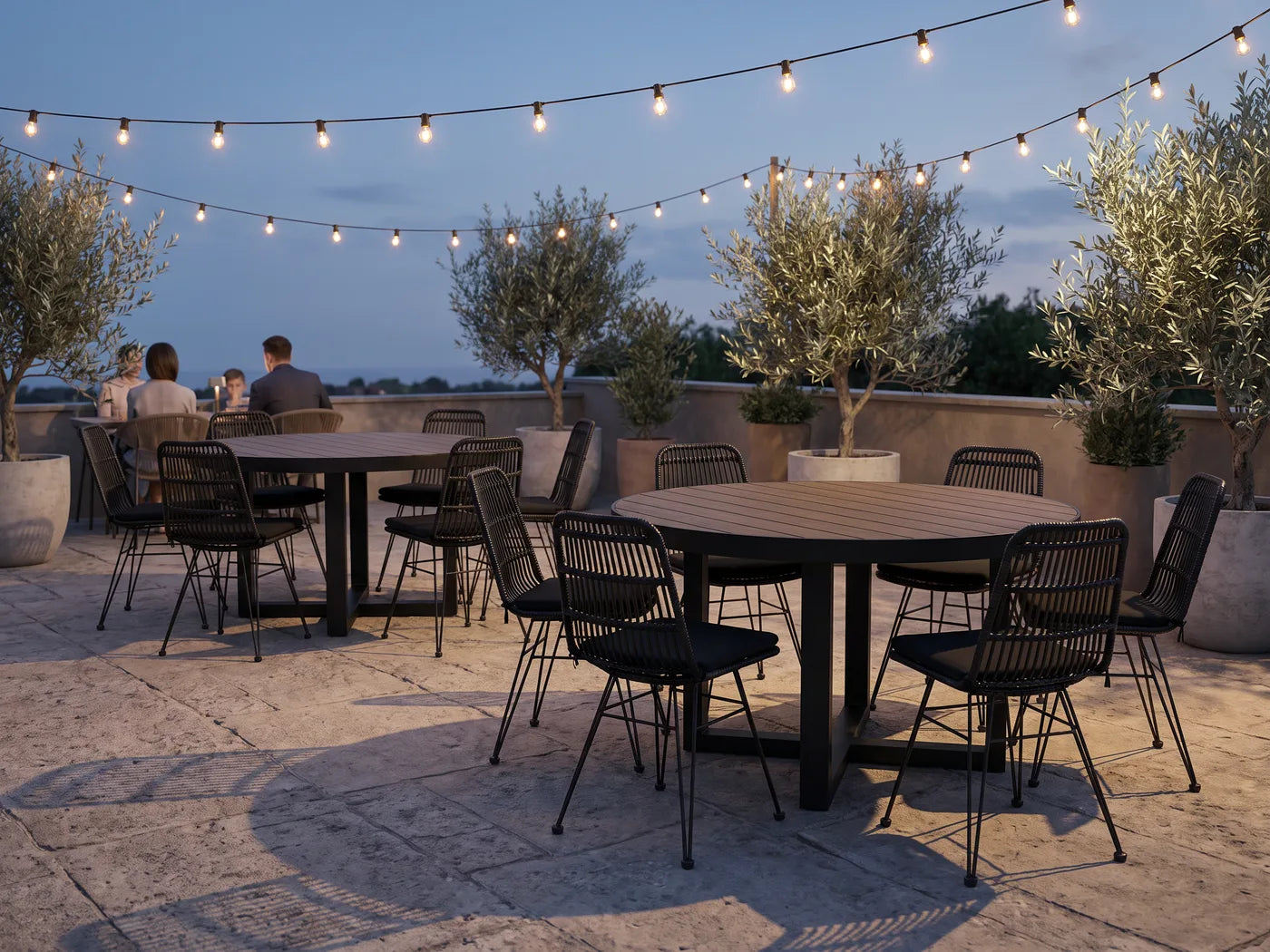 Idea de ambientación: Terraza de noche