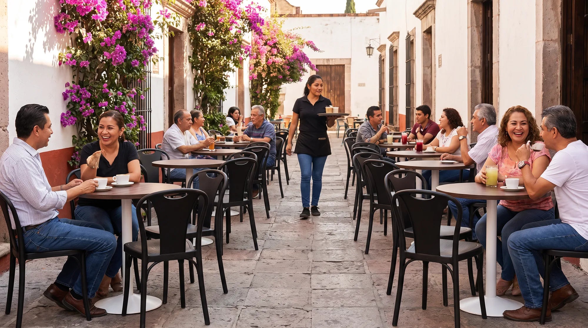 La terraza.