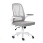 Silla Operativa E107 Mesh Y Tela Color Gris Estructura Blanca