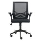 Silla Operativa Nitro Con Brazos Abatibles Mesh Y Asiento Negro