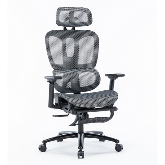 Silla Ejecutiva Nexus en Mesh con descansa Pies Gris