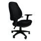 Silla Operativa Confort II con Brazos Ajustables en Tela color Negro