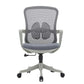 Silla Operativa Organic Mesh Y Tela Gris Estructura Gris