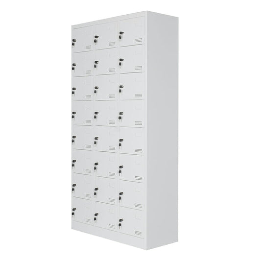 Locker Metalico 24 Puertas MC Blanco Desarmado