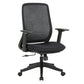 Silla Operativa H11 De Brazos Ajustables Mesh Y Tela Negra