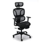 Silla Ejecutiva H10 Con Descansa Pies Y Brazos 3D Mesh Negro