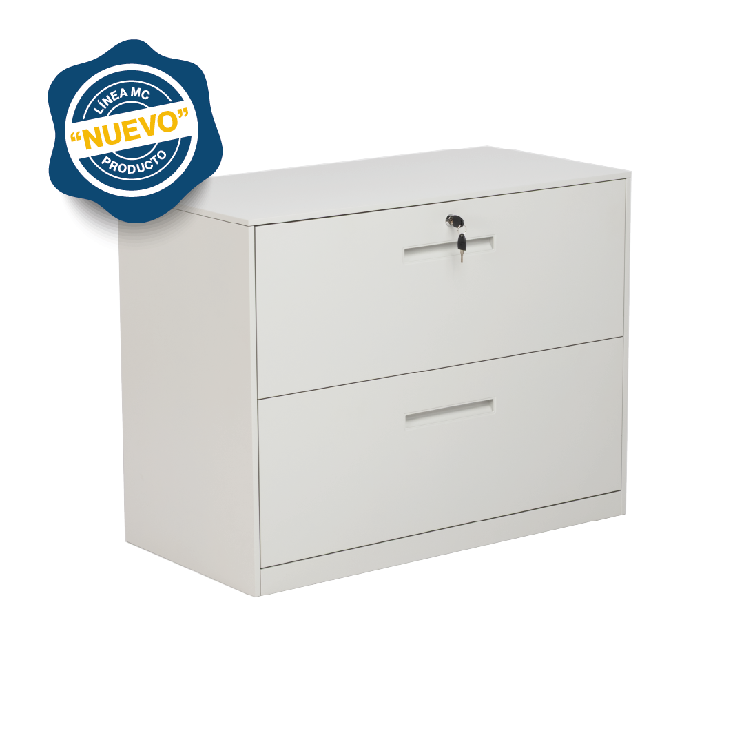 Archivero Horizontal 2 Gavetas MC (Desarmado) - Ergonomik archivero OFIK