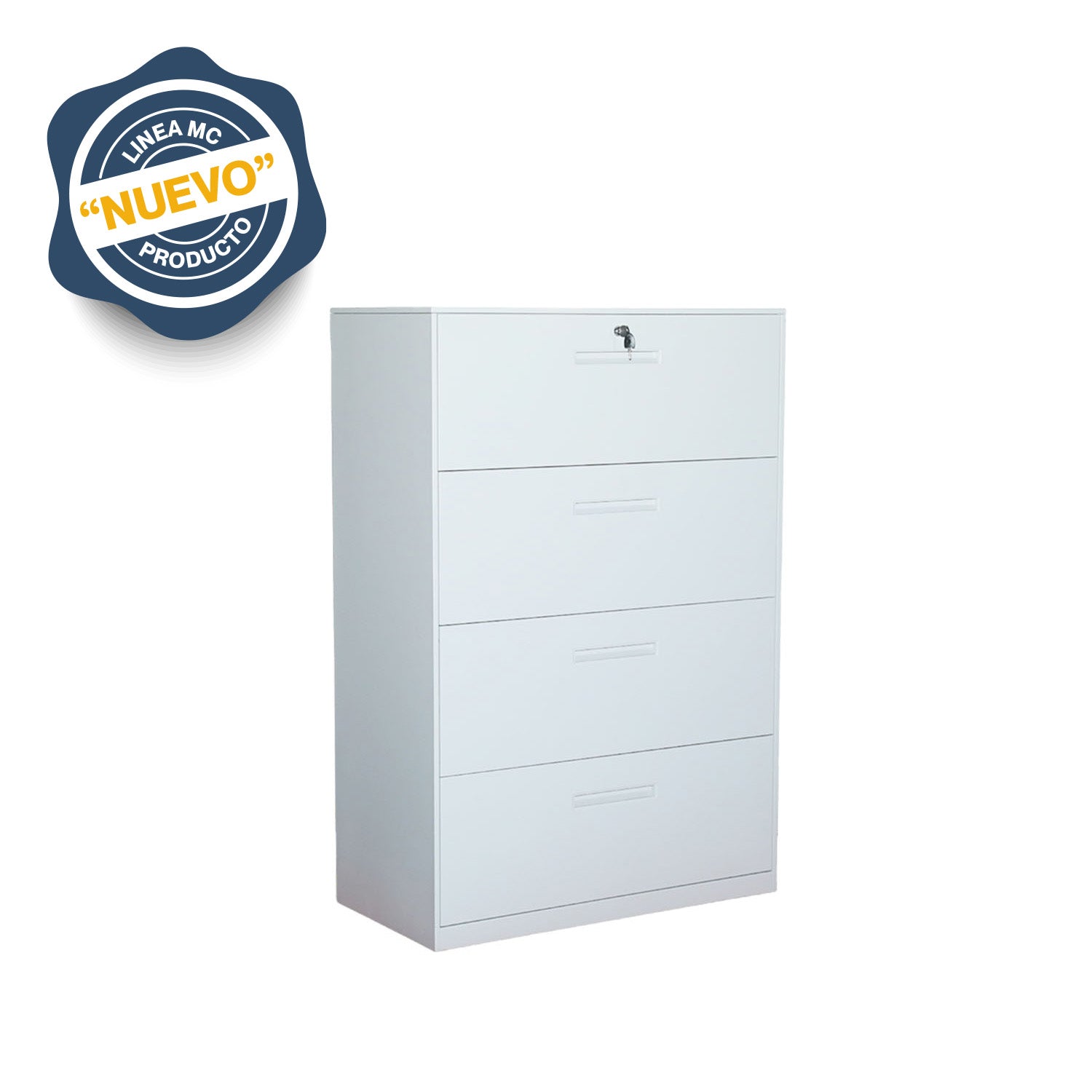 Archivero Horizontal 4 Gavetas MC (Desarmado) - Ergonomik archivero OFIK