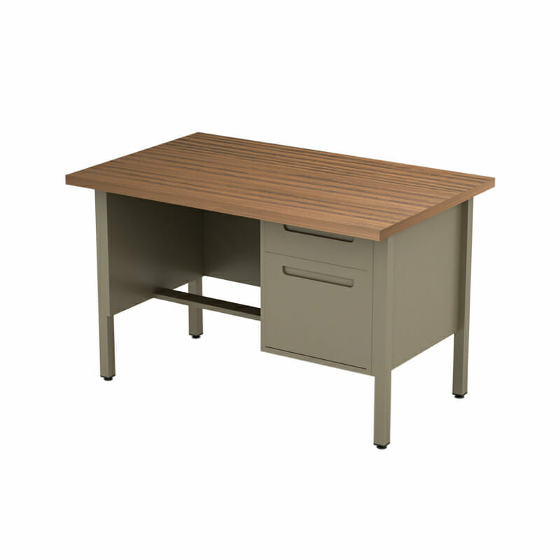 Escritorio Metálico Nova 120cm con pedestal derecho - Ergonomik escritorio OFIK