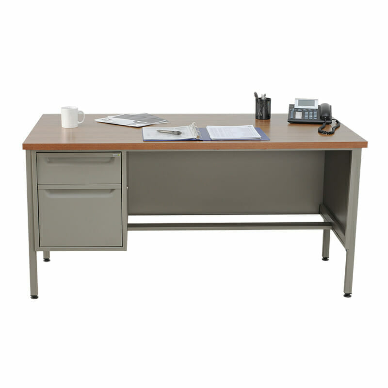 Escritorio Metálico Nova 152cm con pedestal izquierdo - Ergonomik escritorio OFIK