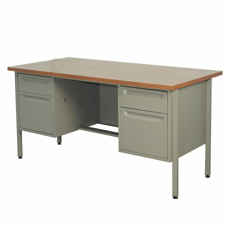 Escritorio Metálico Nova 152cm con doble pedestal - Ergonomik escritorio OFIK